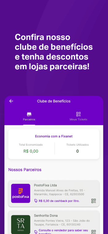 Fixanet App - Clube de Benefícios